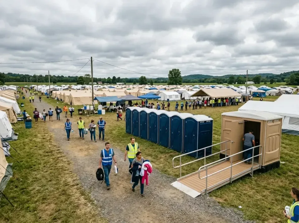 disaster-relief-camp-restrooms-010 — frequently asked questions, Dumpster & Portable Bathrooms Rental in Smithville-Sanders,…